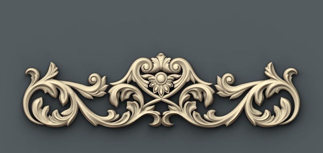 STL Format 3D Furniture Decoration - 074 - Extrusion and CNC
