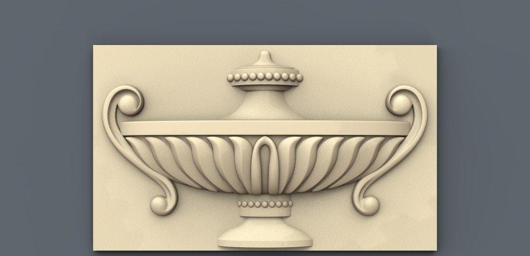 STL Format 3D Furniture Decoration - 077 - Extrusion and CNC