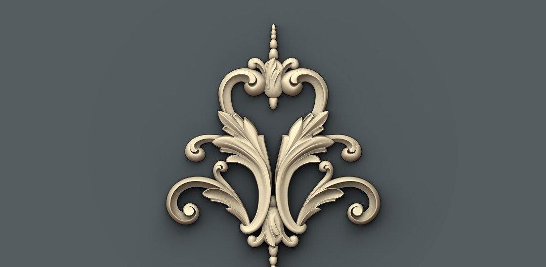 STL Format 3D Furniture Decoration - 079 - Extrusion and CNC