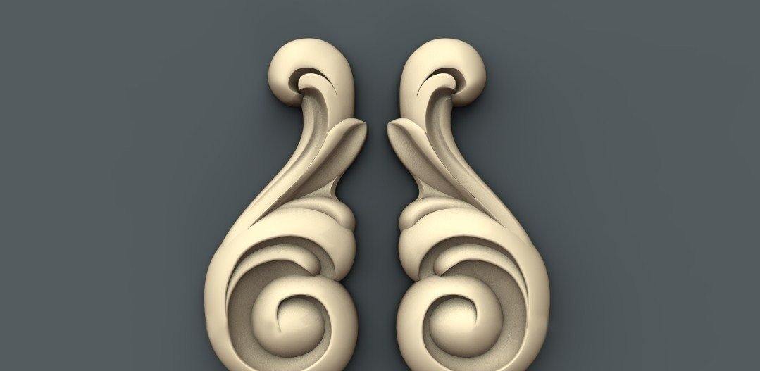 STL Format 3D Furniture Decoration - 081 - Extrusion and CNC