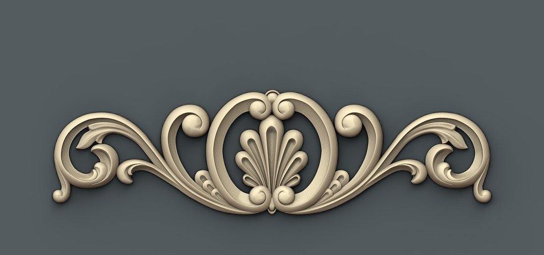 STL Format 3D Furniture Decoration - 085 - Extrusion and CNC