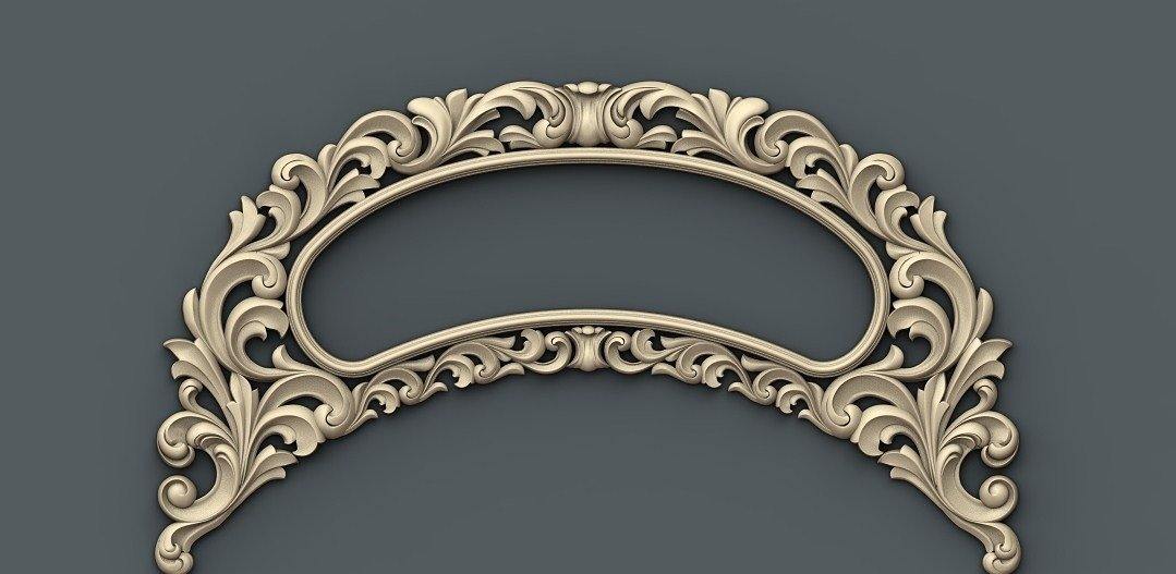 STL Format 3D Furniture Decoration - 087 - Extrusion and CNC