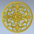 STL Format 3D Furniture Decorativ Round Patterns - 005 - Extrusion and CNC
