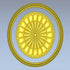 STL Format 3D Furniture Decorativ Round Patterns - 013 - Extrusion and CNC