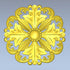 STL Format 3D Furniture Decorativ Round Patterns - 027 - Extrusion and CNC