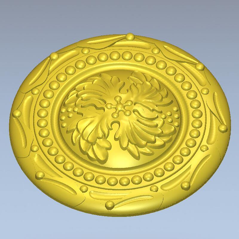 STL Format 3D Furniture Decorativ Round Patterns - 029 - Extrusion and CNC