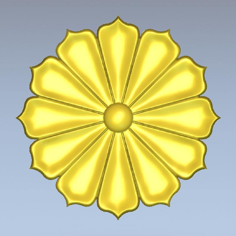 STL Format 3D Furniture Decorativ Round Patterns - 052 - Extrusion and CNC