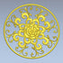 STL Format 3D Furniture Decorativ Round Patterns - 055 - Extrusion and CNC