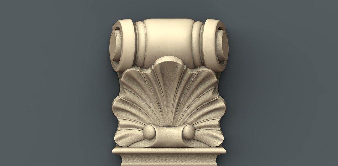 STL Format 3D Furniture , Doors Decoration Figure - 004 - Extrusion and CNC
