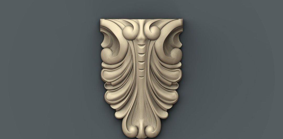 STL Format 3D Furniture , Doors Decoration Figure - 006 - Extrusion and CNC