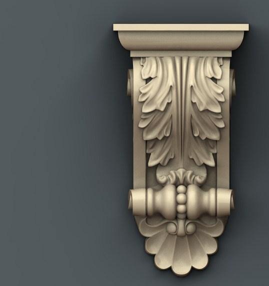 STL Format 3D Furniture , Doors Decoration Figure - 011 - Extrusion and CNC