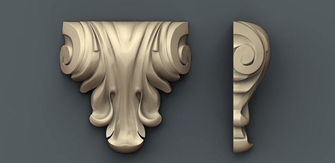 STL Format 3D Furniture , Doors Decoration Figure - 013 - Extrusion and CNC