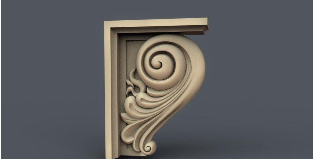 STL Format 3D Furniture , Doors Decoration Figure - 018 - Extrusion and CNC