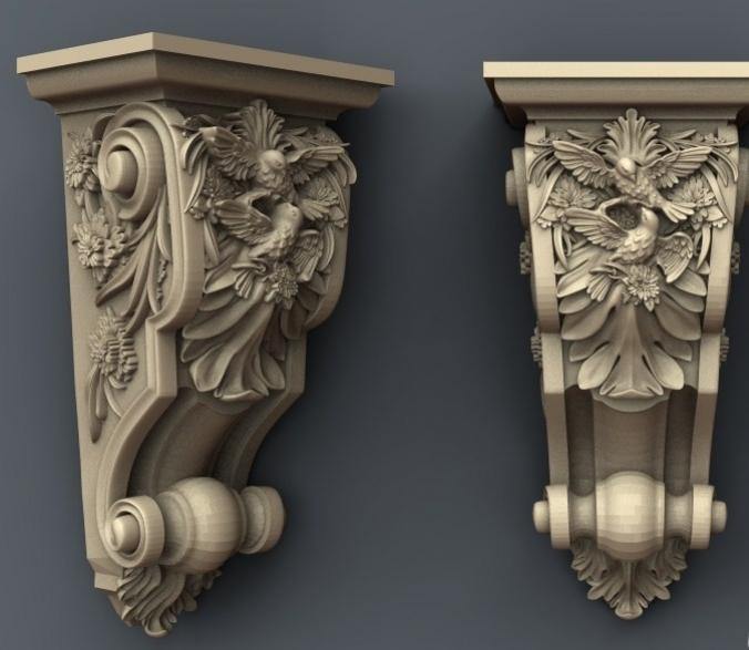 STL Format 3D Furniture , Doors Decoration Figure - 022 - Extrusion and CNC