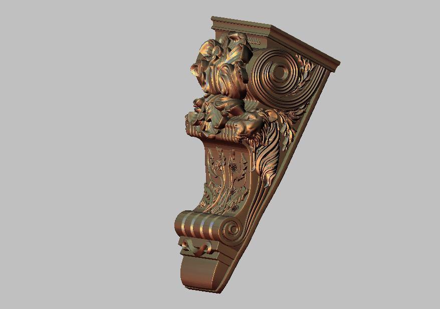 STL Format 3D Furniture , Doors Decoration Figure - 024 - Extrusion and CNC