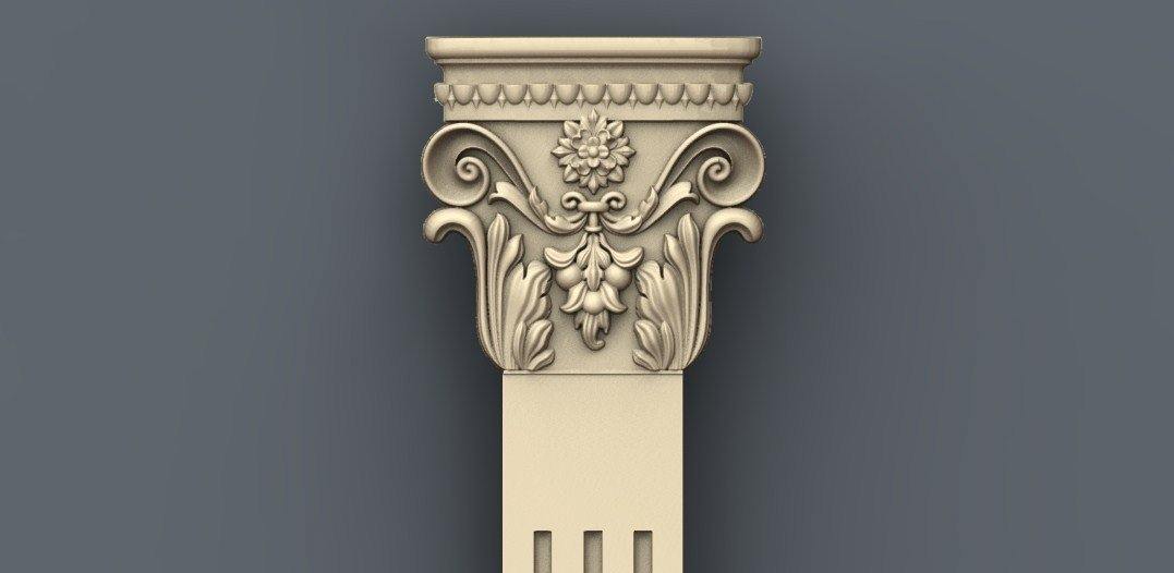 STL Format 3D Furniture , Doors Decoration Figure - 037 - Extrusion and CNC