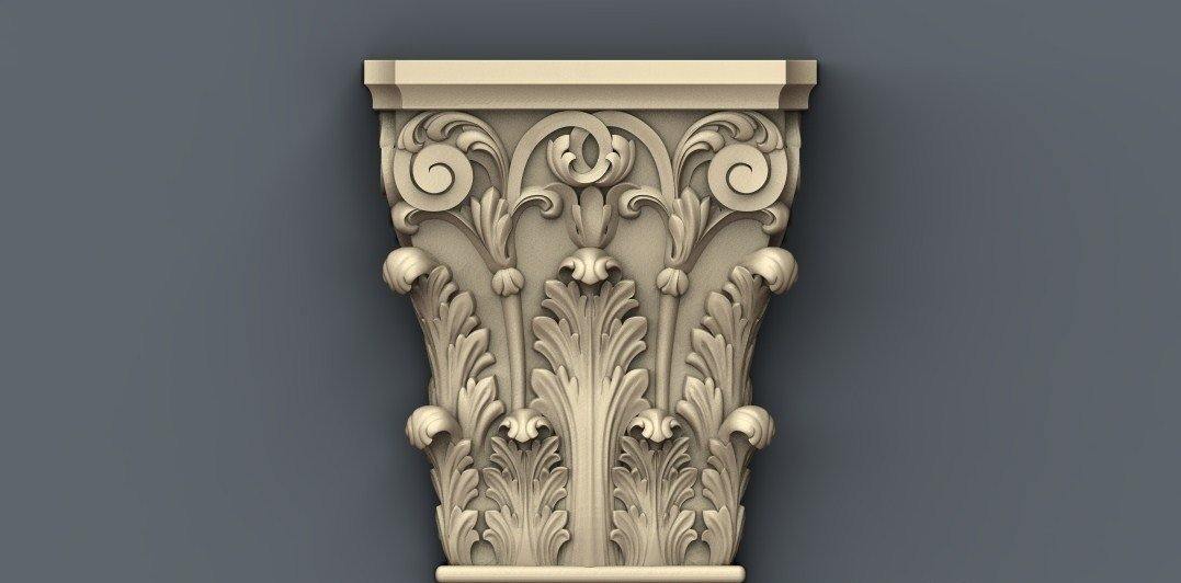 STL Format 3D Furniture , Doors Decoration Figure - 038 - Extrusion and CNC
