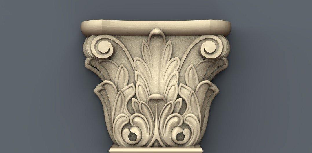 STL Format 3D Furniture , Doors Decoration Figure - 039 - Extrusion and CNC