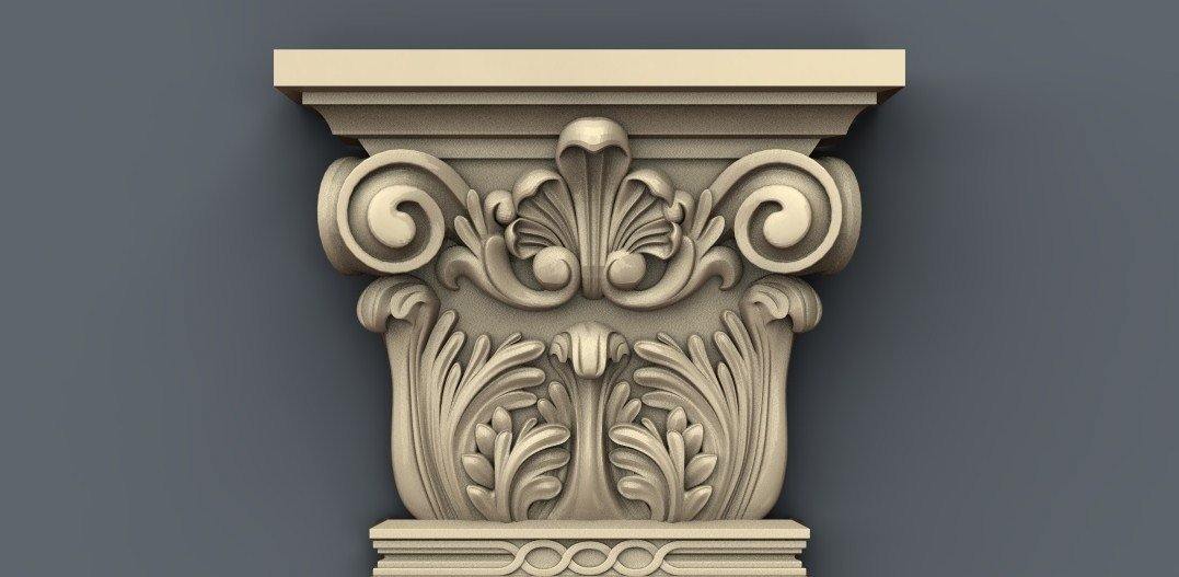 STL Format 3D Furniture , Doors Decoration Figure - 040 - Extrusion and CNC