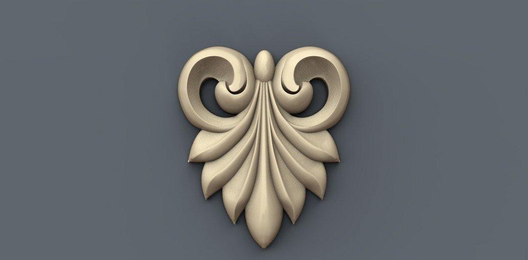 STL Format 3D Furniture , Doors Decoration Round - 019 - Extrusion and CNC