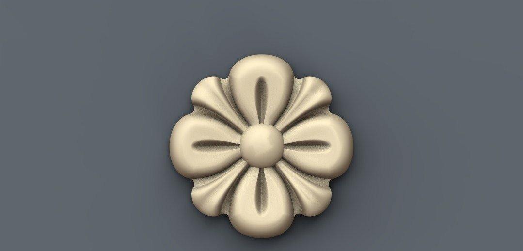 STL Format 3D Furniture , Doors Decoration Round - 023 - Extrusion and CNC