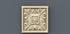 STL Format 3D Furniture , Doors Decoration Square - 008 - Extrusion and CNC