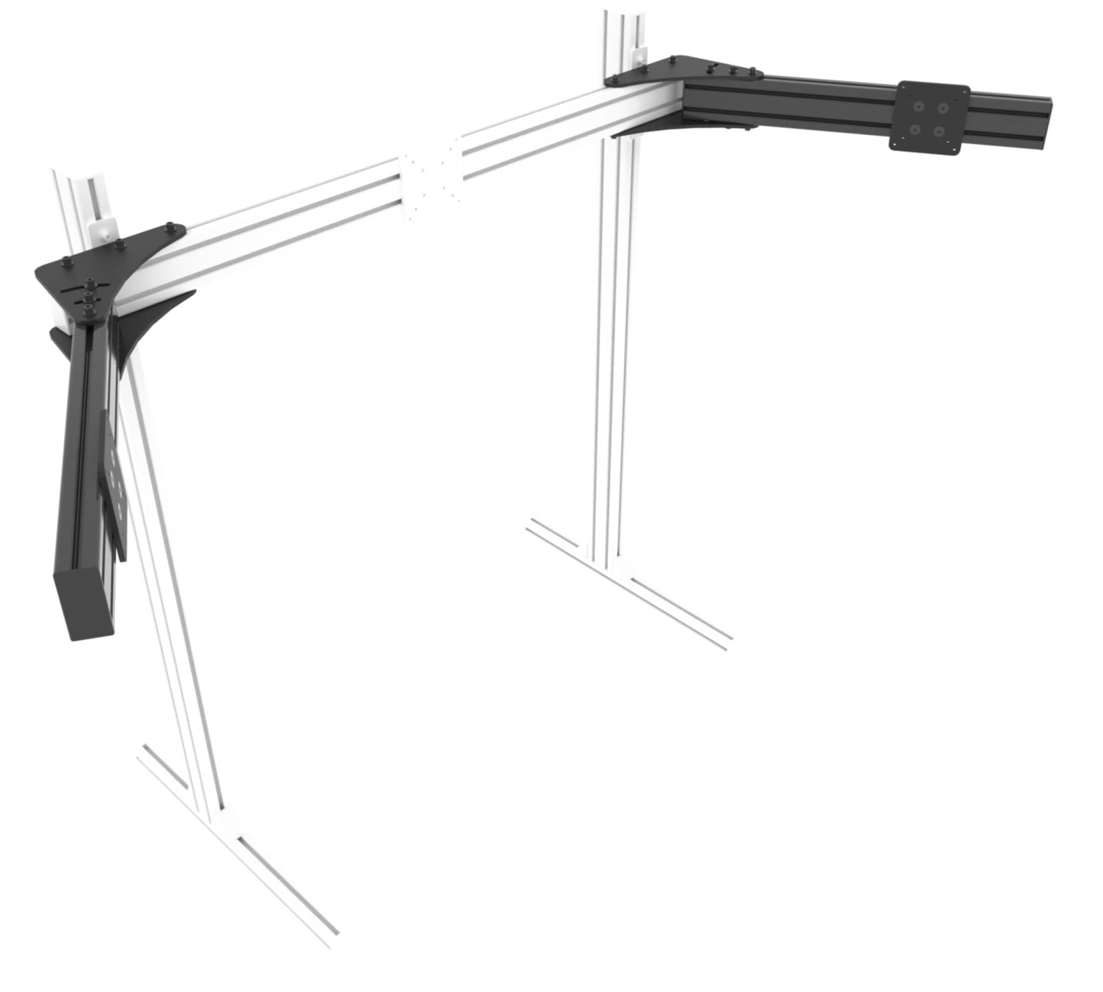 Triple Monitor Mount - Extrusion and CNC