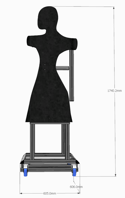 USF easel - Extrusion and CNC