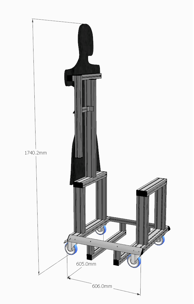 USF easel - Extrusion and CNC