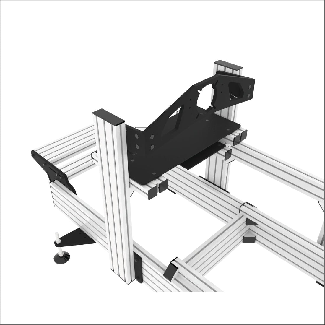 P1-ALPHA Slide in/out Keyboard, Mouse Tray - Extrusion and CNC